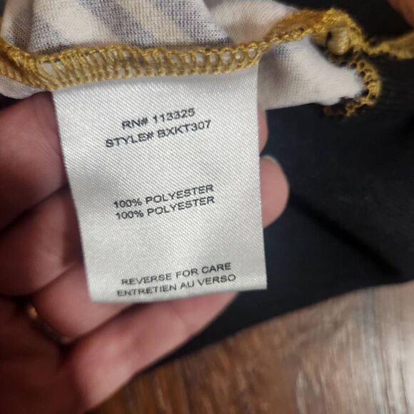 Nordstrom Standard Issue Gold Mesh Crop Polo - Picture 4 of 7